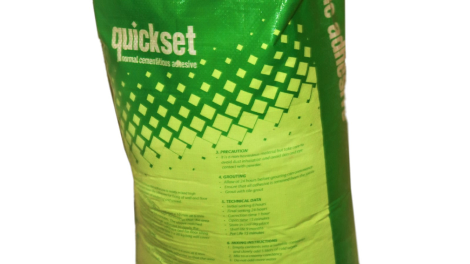 Quickset ordinary tile adhesive