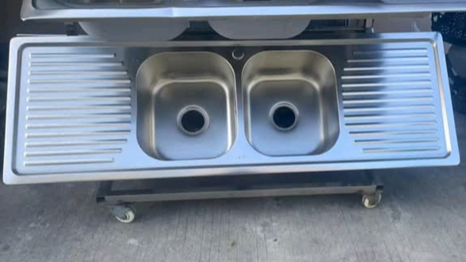 Double tray double bowel Kitchen sink