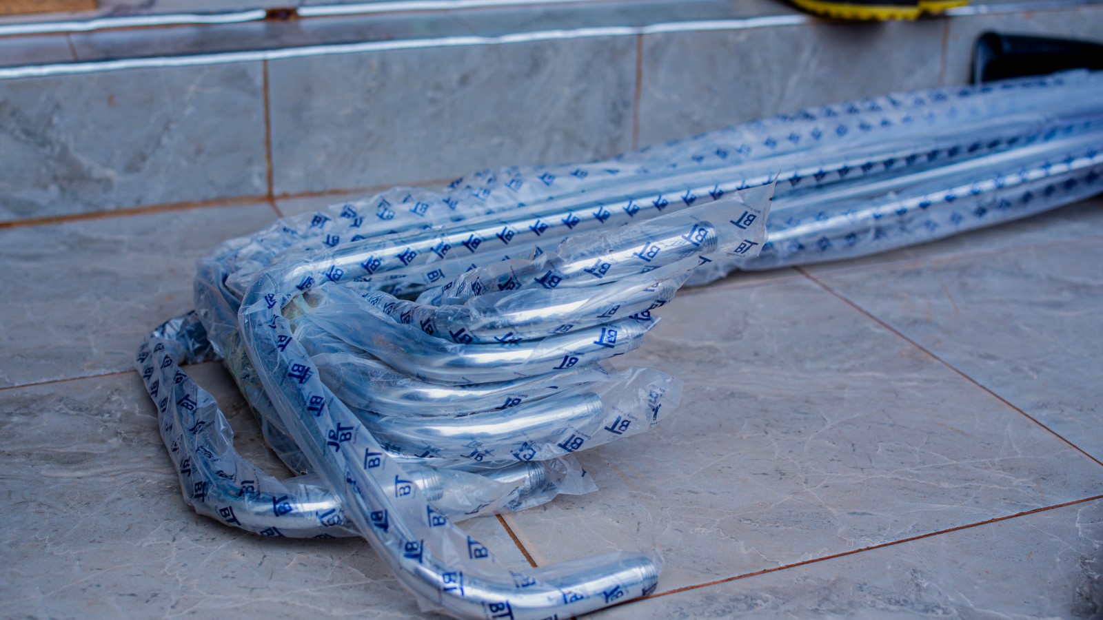 Shower mixer Chrome Pipe