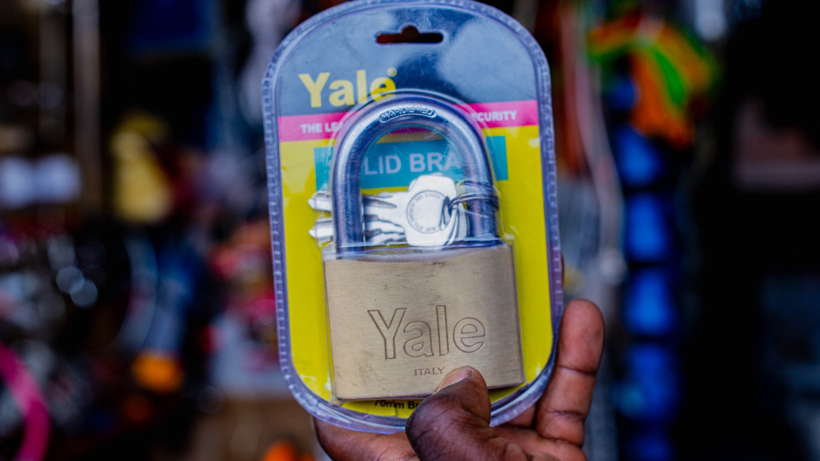 Yale paddlock