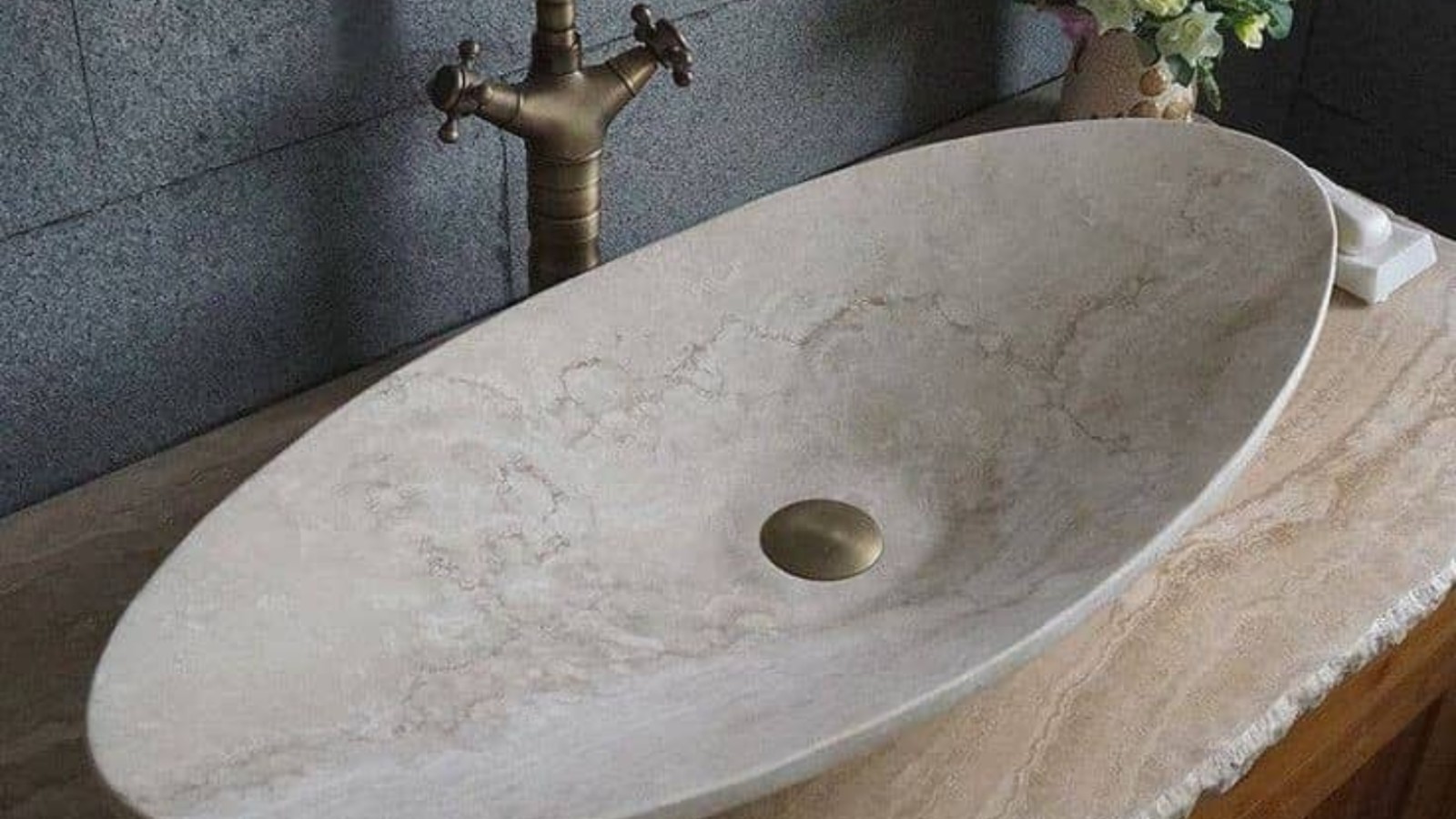 Stone carved Wash hand basin