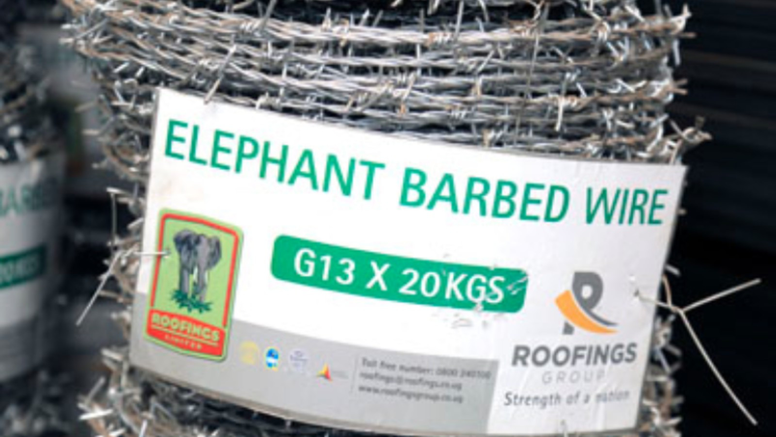 G13 Elephant Fencing barbed wire
